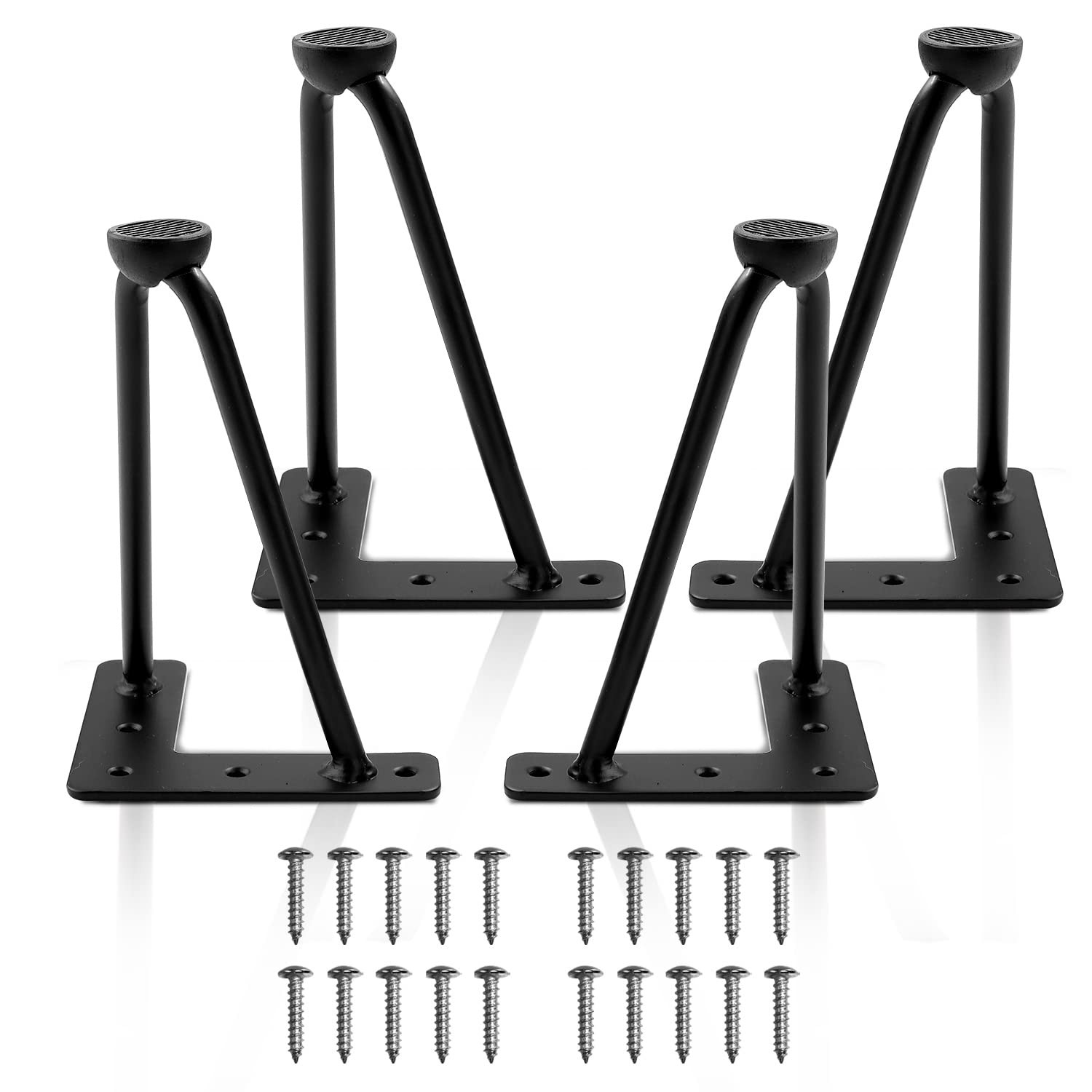 Ironalita 8 Inch Hairpin Legs for Furniture Set of 4, Heavy Duty Industrial M...