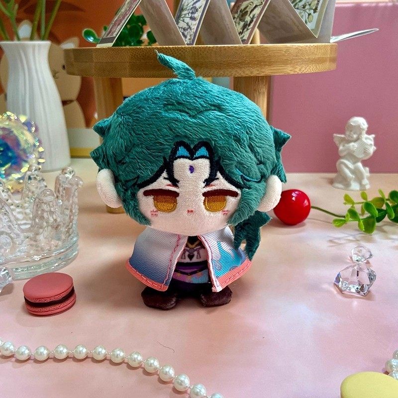 Genshin Impact Xiao Cosplay Pendant Stuffed Toy Plush Doll Anime Keychain Gifts