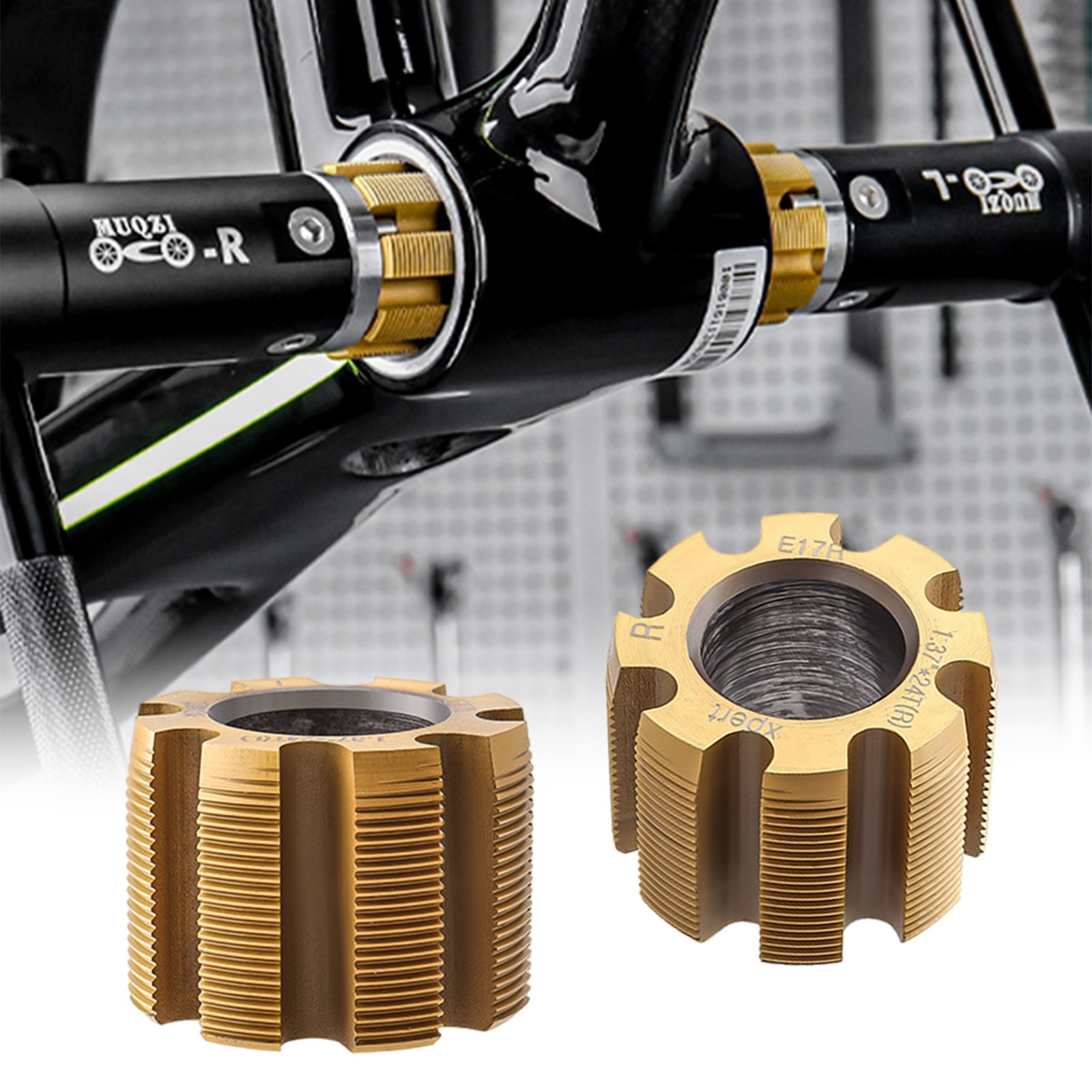 2Pcs Bottom Bracket Thread Tapping Tools BC 1.37x24T Tap Repair Parts USDz