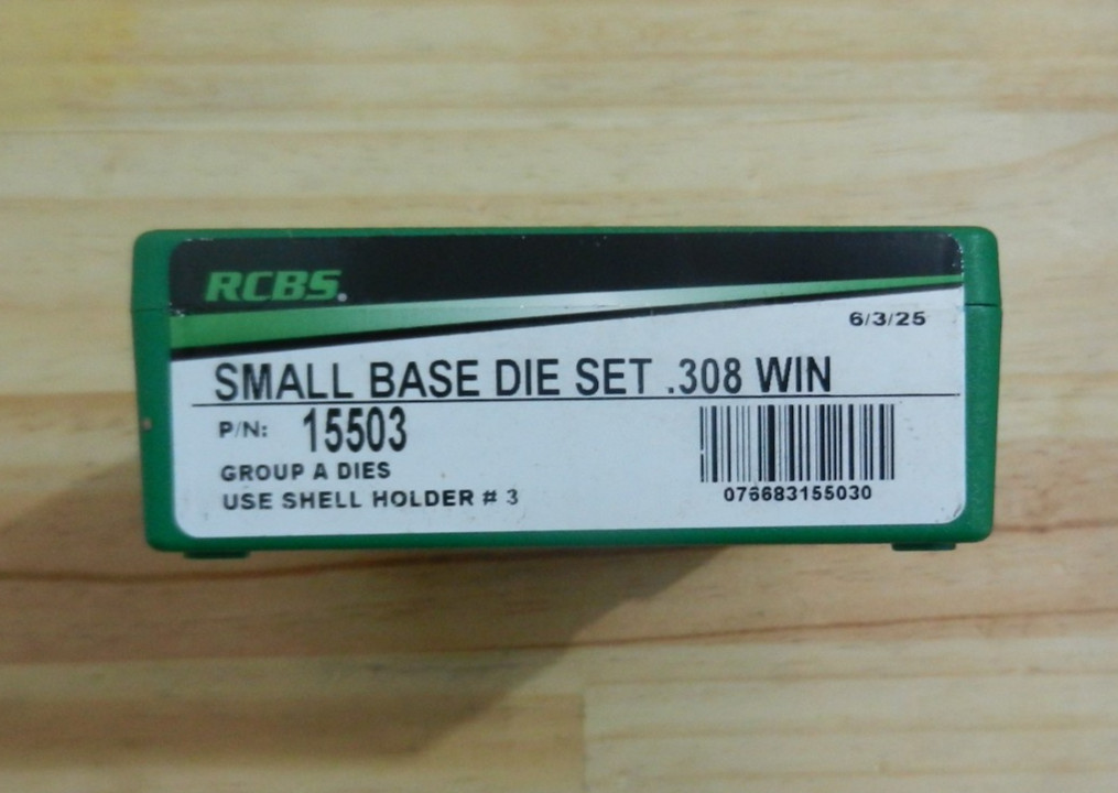 RCBS Small Base Die Set;  NIB;  Group A Dies;  308 Win;  15503