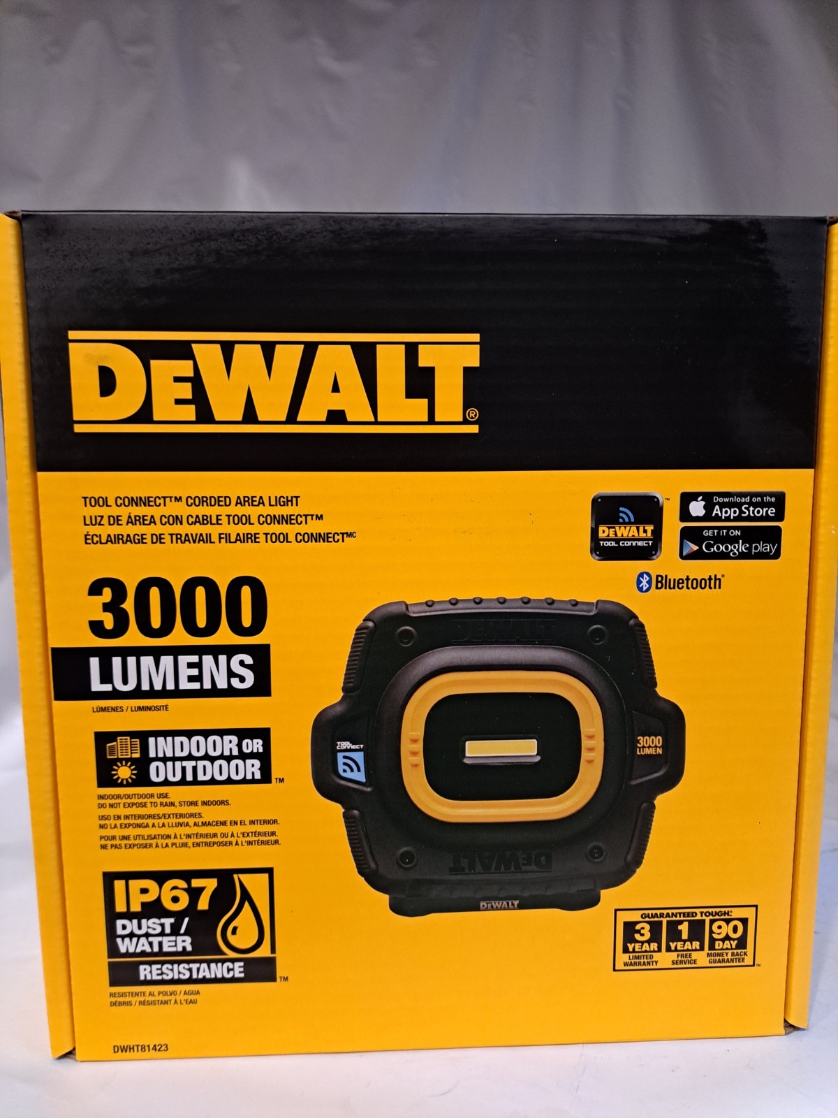 Dewalt DWHT81423 3000 Lumen Indoor/Outdoor Corded Light Free Shipping