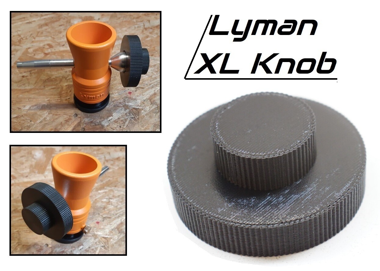 XL Precision Wheel Turn Knob Upgrade for Lyman Brass Smith Powder Trickler