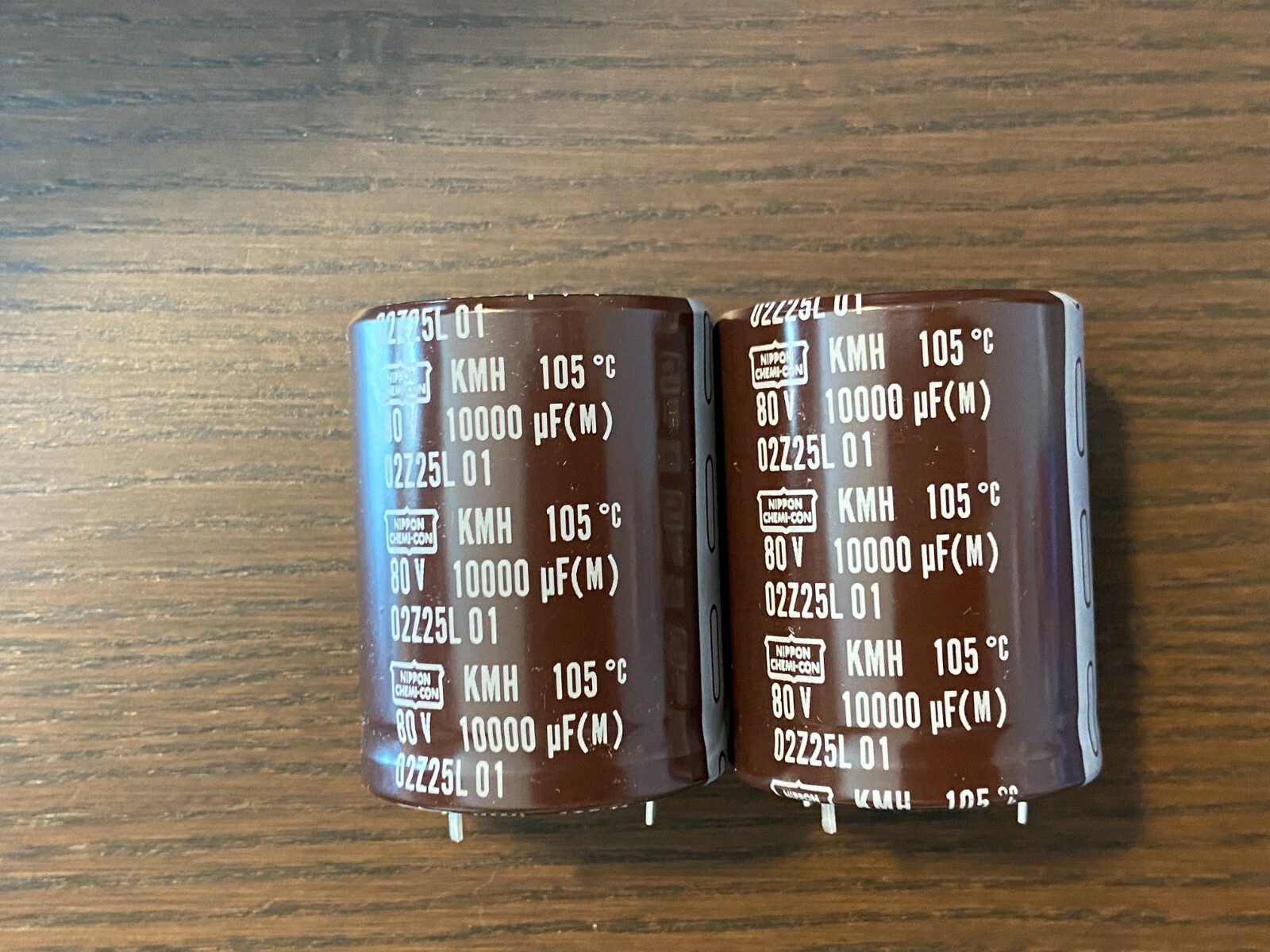 2 New 10000 uf 80v Nippon Chemi-Con Capacitors for Sansui 881 EXACT FIT 40mm