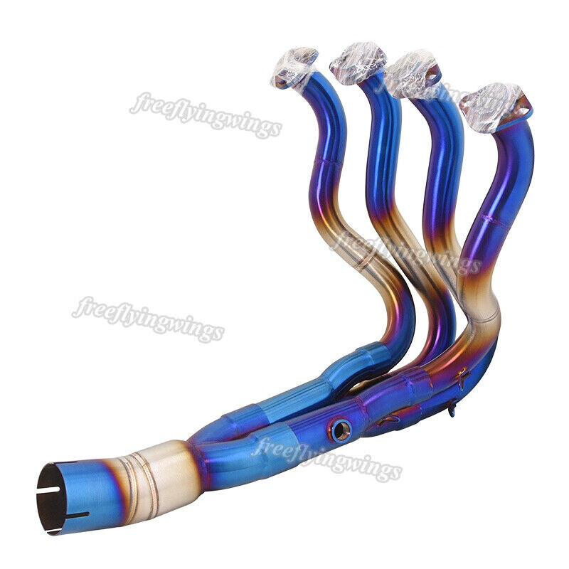 For Kawasaki Ninja ZX6R 2009-2023 Full System Header Exhaust Front Mid Link Pipe