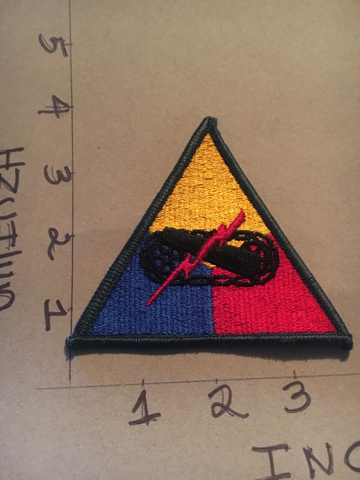US Army Armored Headquarters Patch 4/24/25