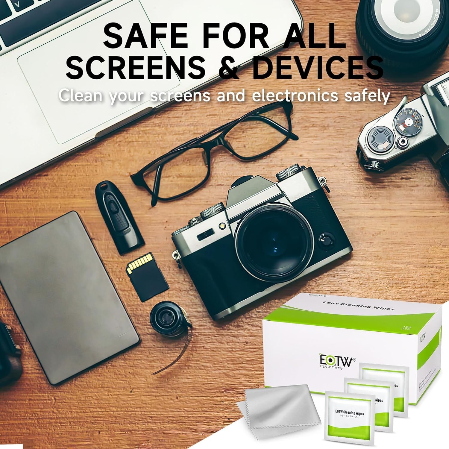 EOTW Computer Screen Wipes Individually Wrapped Pre-moistened Electronic Monitor
