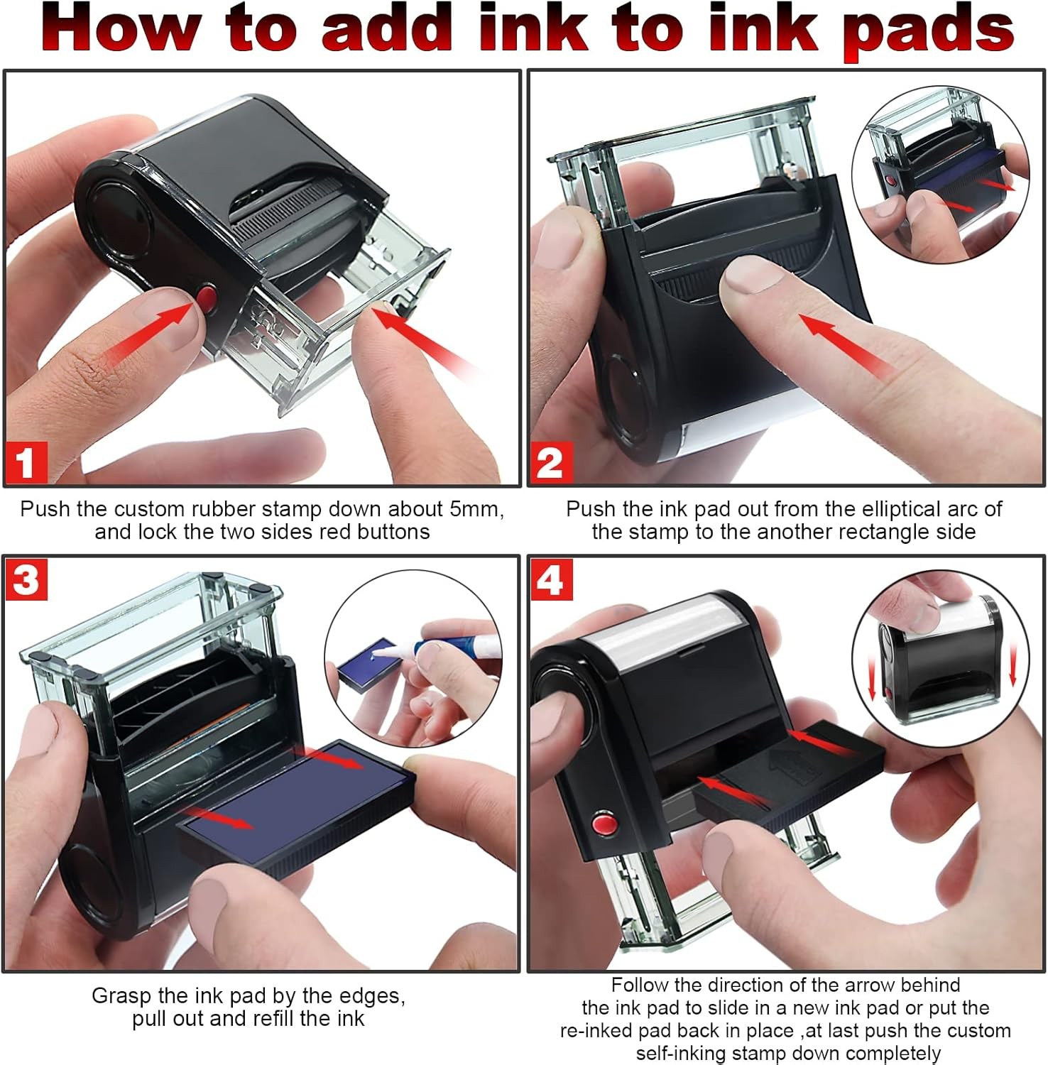 Paid Stamp with Date Office Stamps Self Inking With Check and