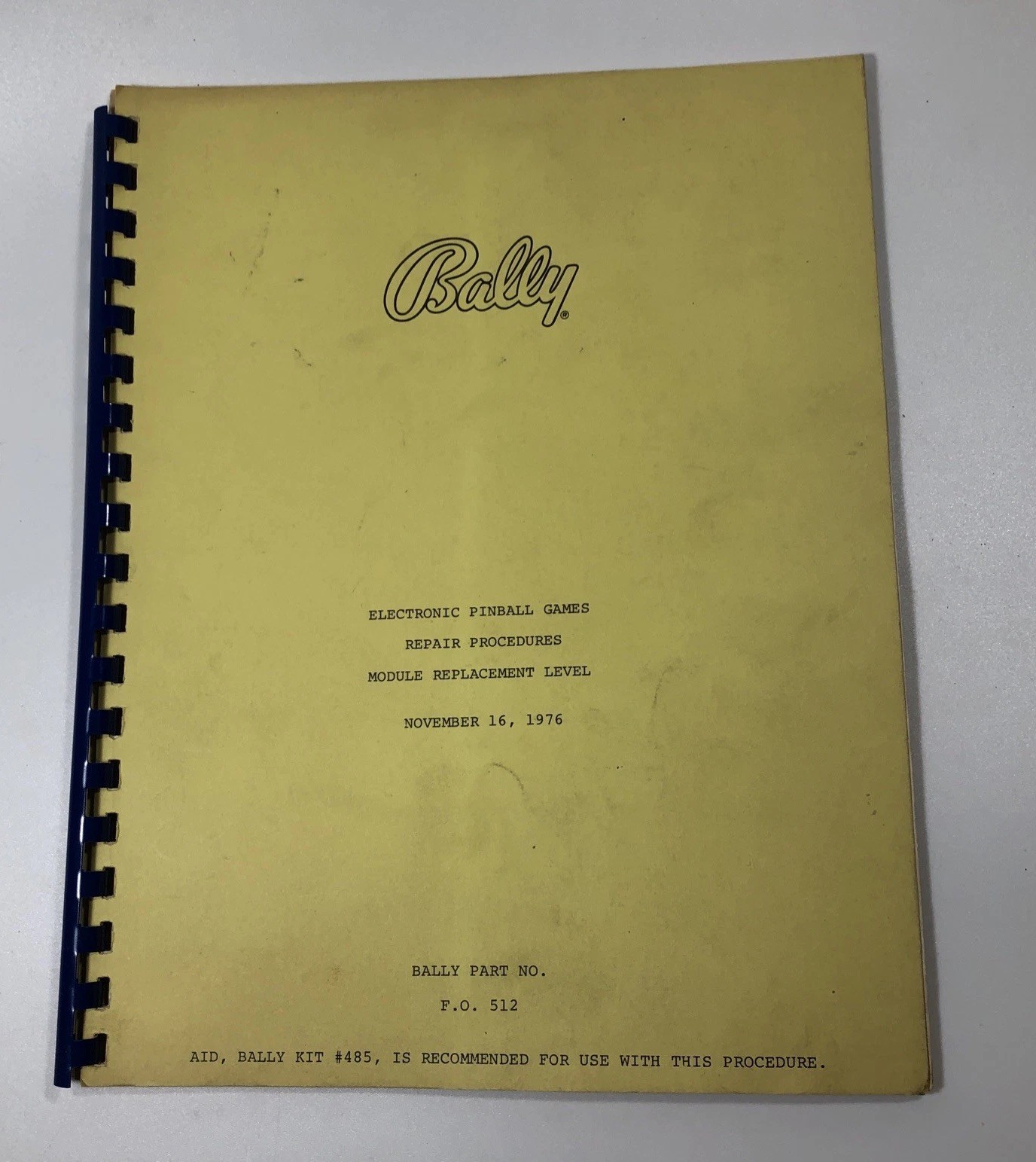 Bally Electronic Pinball Games Repair Procedures Module & Component Replacement