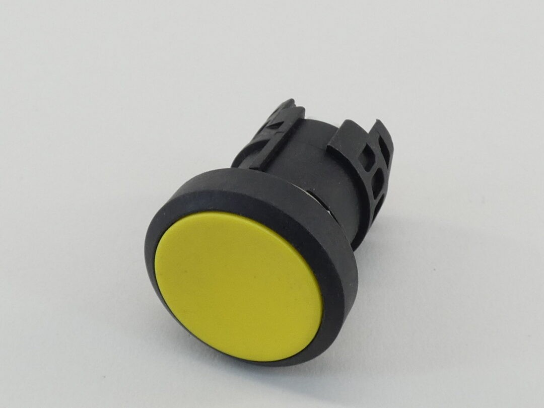 *Lot of 18* Yellow Round Pushbutton Shell Only - NEW Surplus!