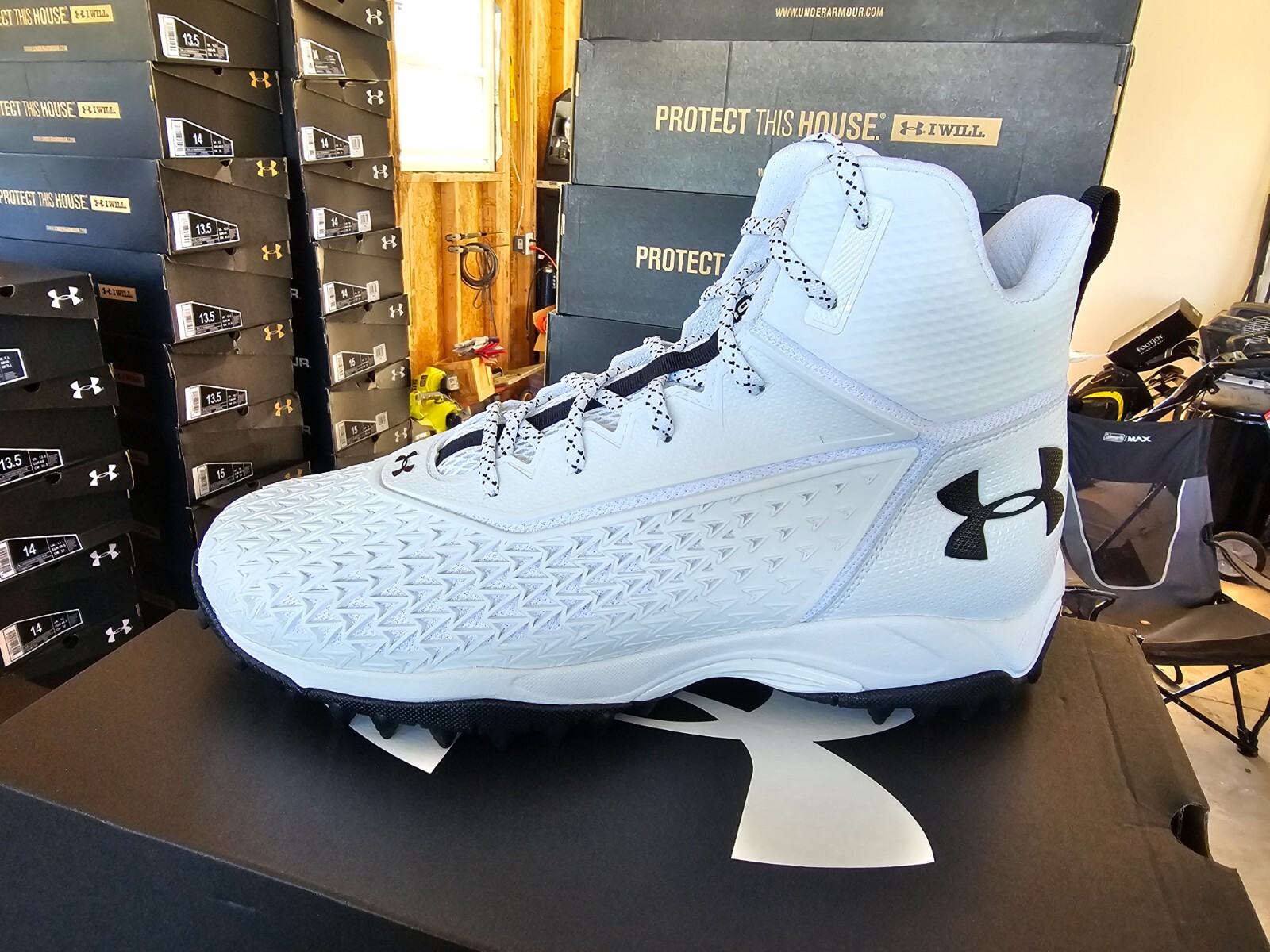 Under Armour Team Hammer ATV 20 3024493-100 Cleats US Mens 15