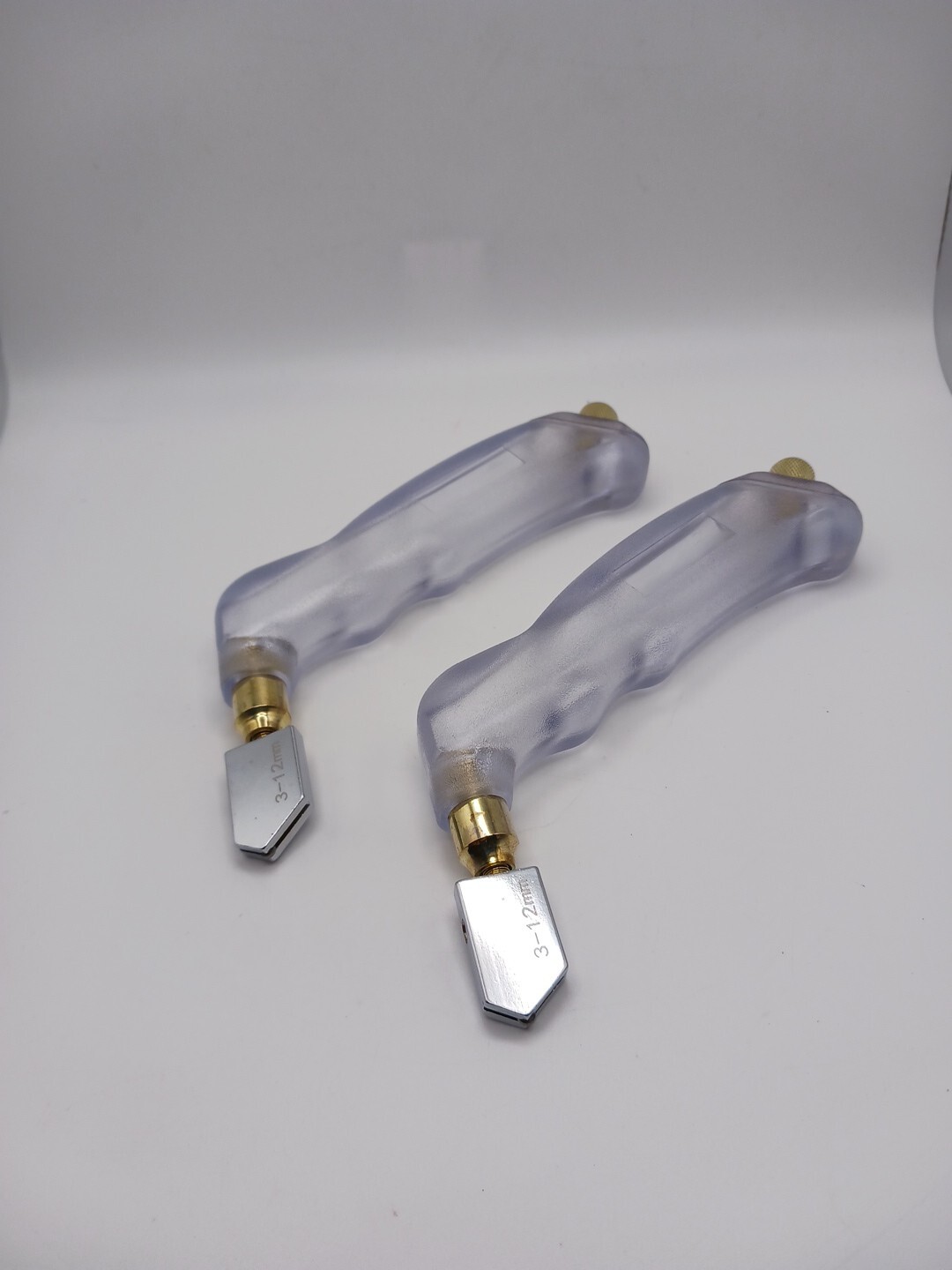 2 Professional Heavy Duty Pistol Grip Oil Feed Glass Cutter Clear Unbranded New