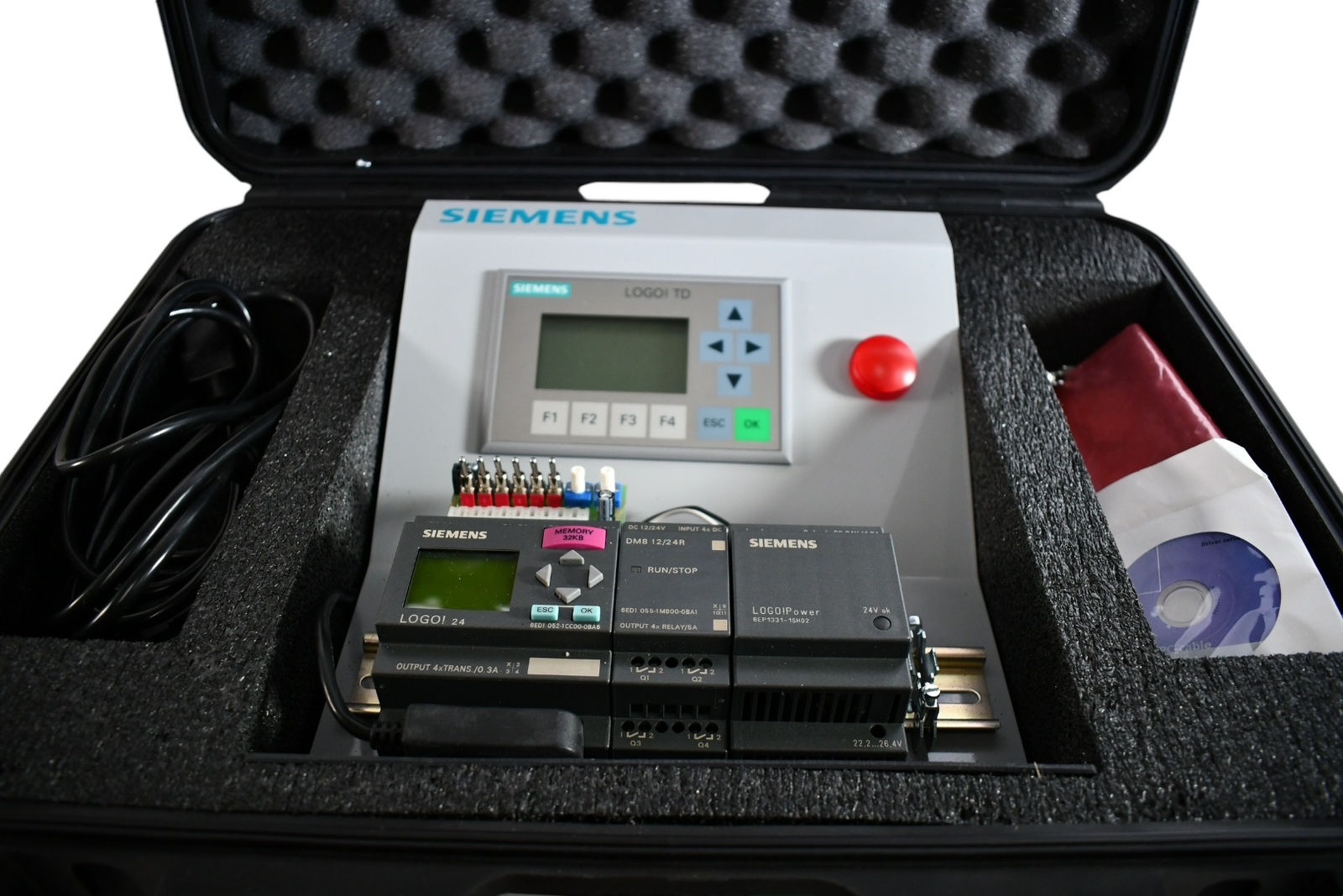 NEW Siemens Logo! Td Text Display 6ED1055-4MH00-0BA0 Table Top Demo DMB 12/24R 6