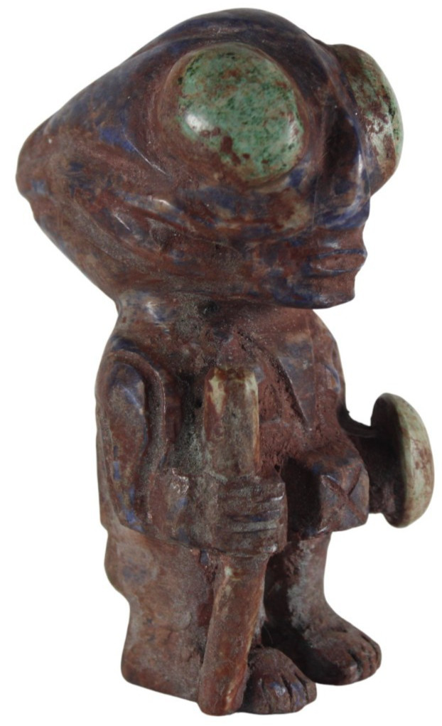 Ancient Alien Museum Replica of a Pre Columbian Hand Carved Stone Artifact F39