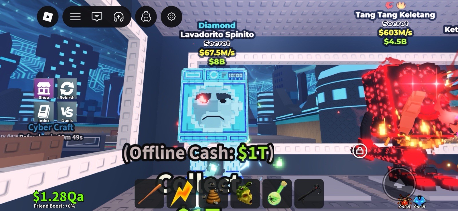 Cyber Craft Diamond Lavadorito Spinito Spinny Hammy Secret Game Item Asset