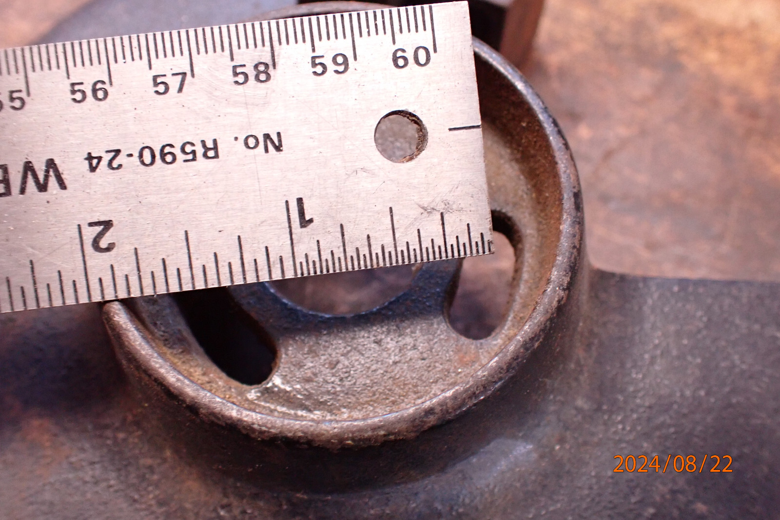 VINTAGE SEARS BENCH GRINDER WHEEL GUARD COVER W/ TOOL REST