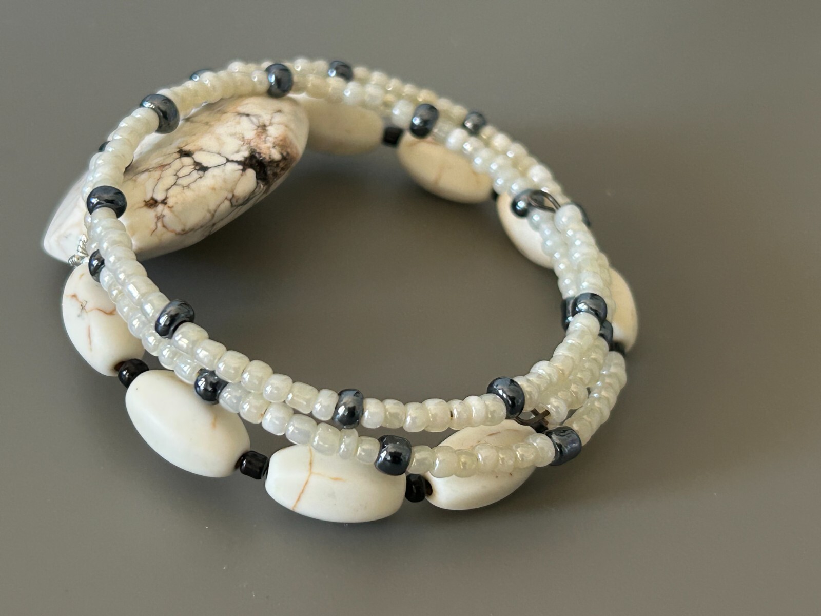 Natural Seed Bead Wrap Bracelet 23010