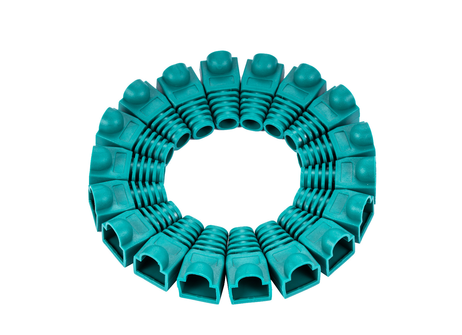 10 pcs Boot Cap Cover for RJ45 Network Connectors Cat5 Cat6 Cat5e Cable Green