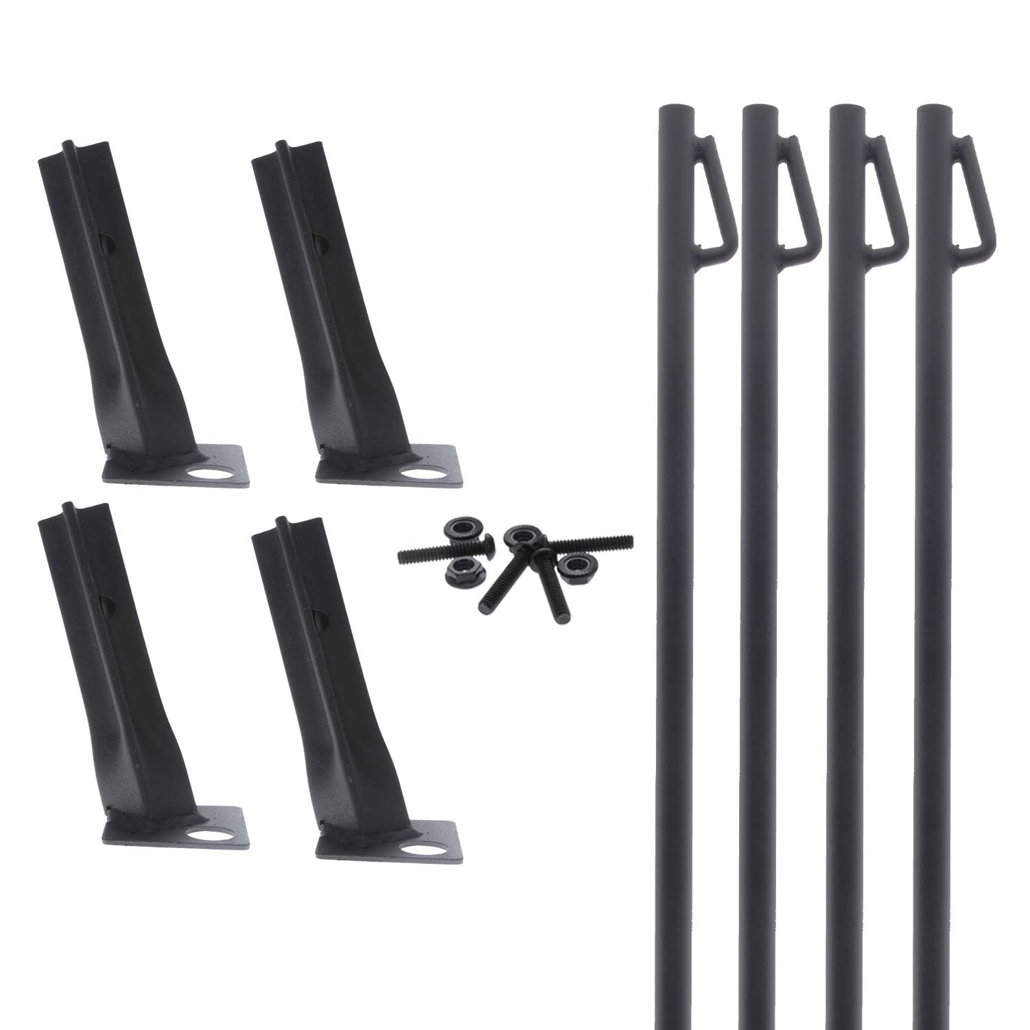 Durable Stable Versatile Leg Stake Kit for Game Feeder | 4 Adjustable Feet Ad...