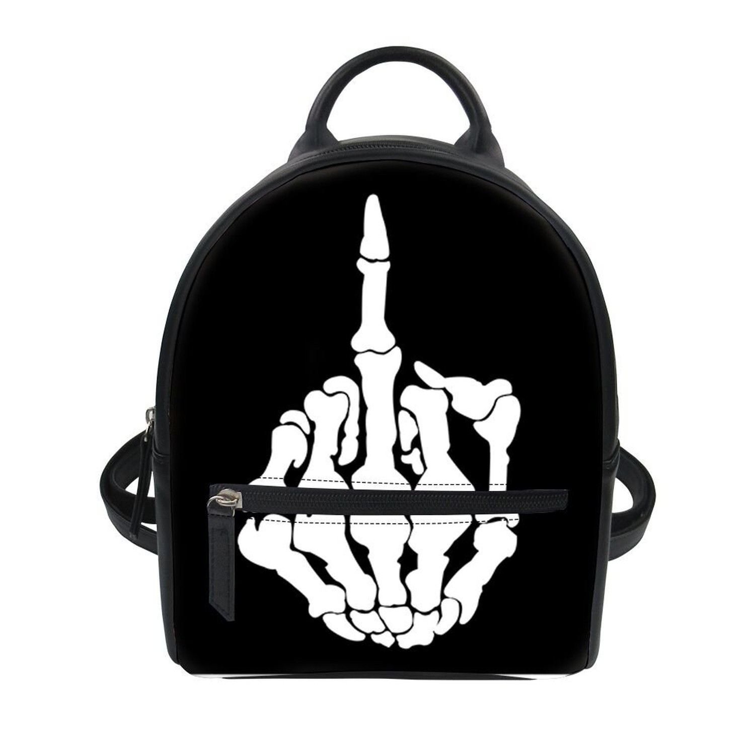 Amzbeauty Small Shoulder Bag Cool Skull Printed Cheap Mini Women Backpack for...