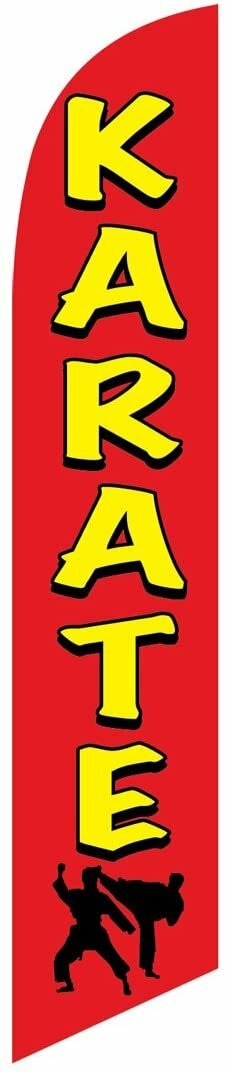 Karate Feather Banner Swooper Flag -No Wind Required- Replacement FLAG ONLY