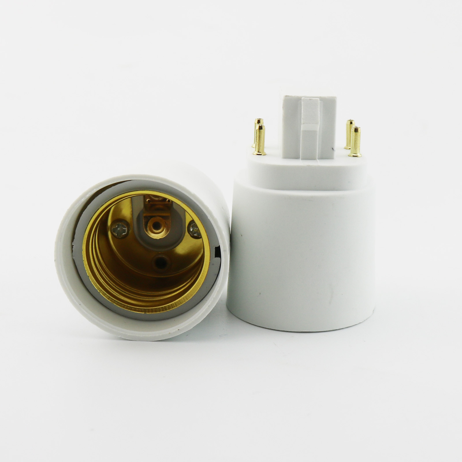 1x G24q 4 Pin 15mm To E26 E27 Screw LED Light Bulb Lamp Adapter Converter Holder
