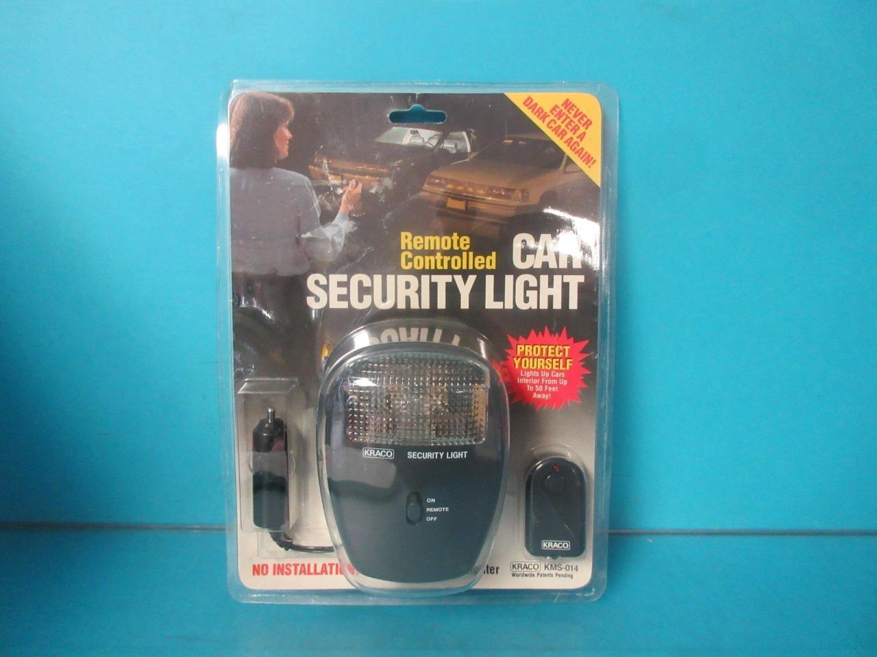 NEW CAR SECURITY LIGHT REMOTE CONTROLLED KRACO KMS-014 Light 50 FEET AWAY