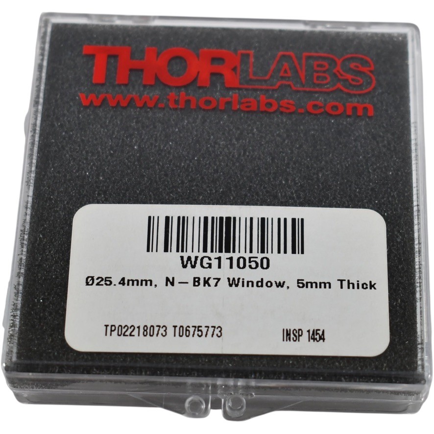 NEW Thorlabs WG11050 N-BK7 Broadband Precision Window 25 4mm Dia 5mm Thick
