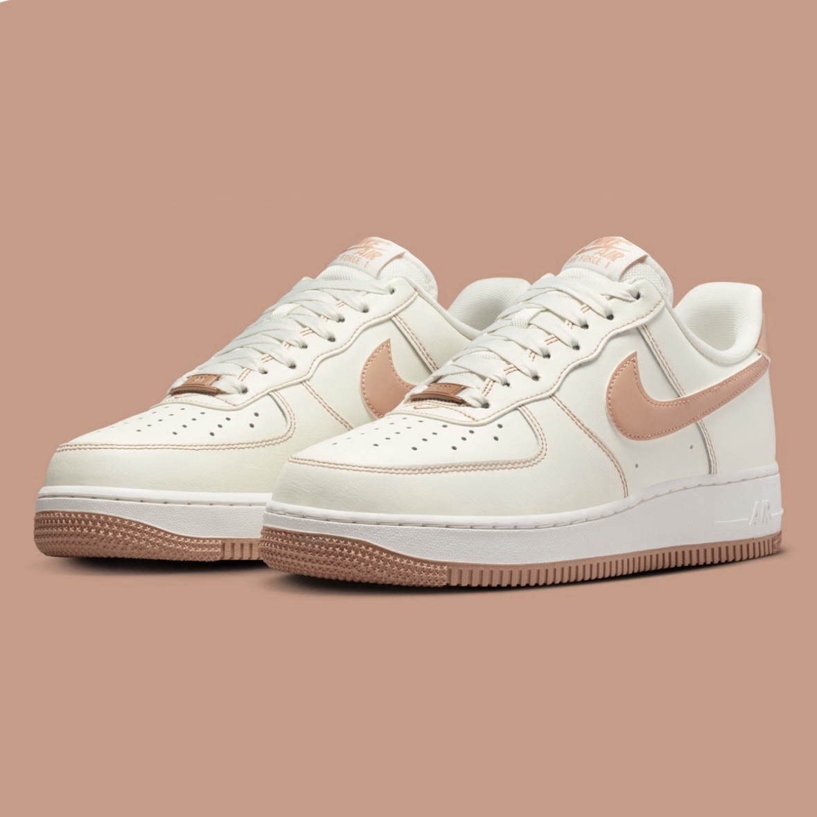Nike Air Force 1 '07 Sail/Rose Gold (IQ9428-133) Women's Size 6-10