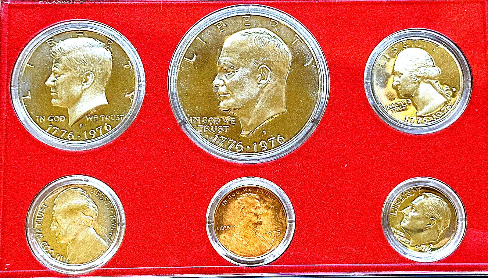 1975-S PROOF SET / EXTREMELY RARE / HARD TO FIND / UNC / ONLY (2,845,450) MINTED