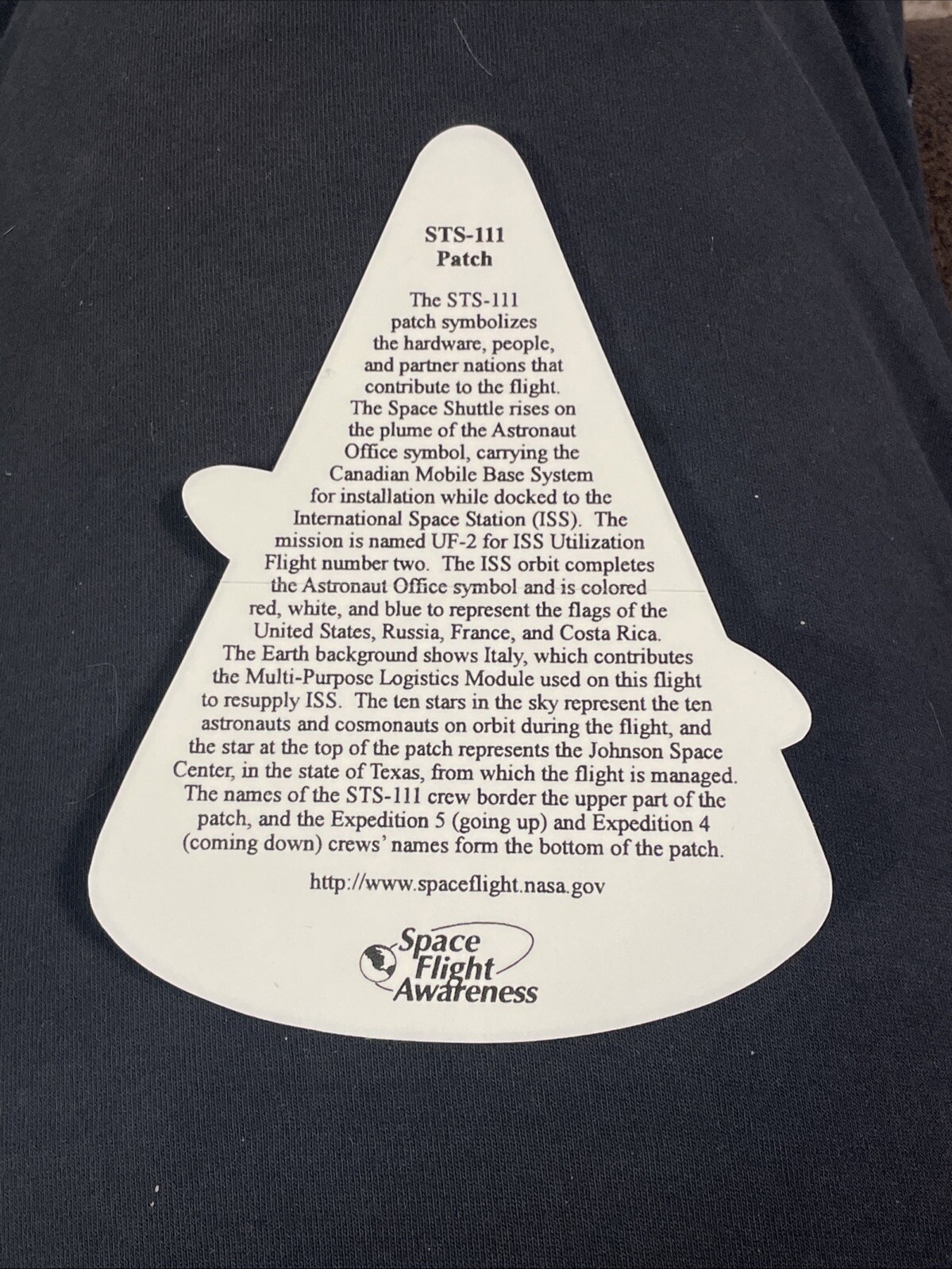 STS-111 Mission Decal sticker