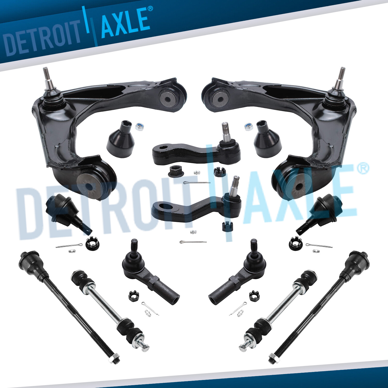 Front Upper Control Arms Tie rods Suspension Kit for Silverado Sierra 2500 3500