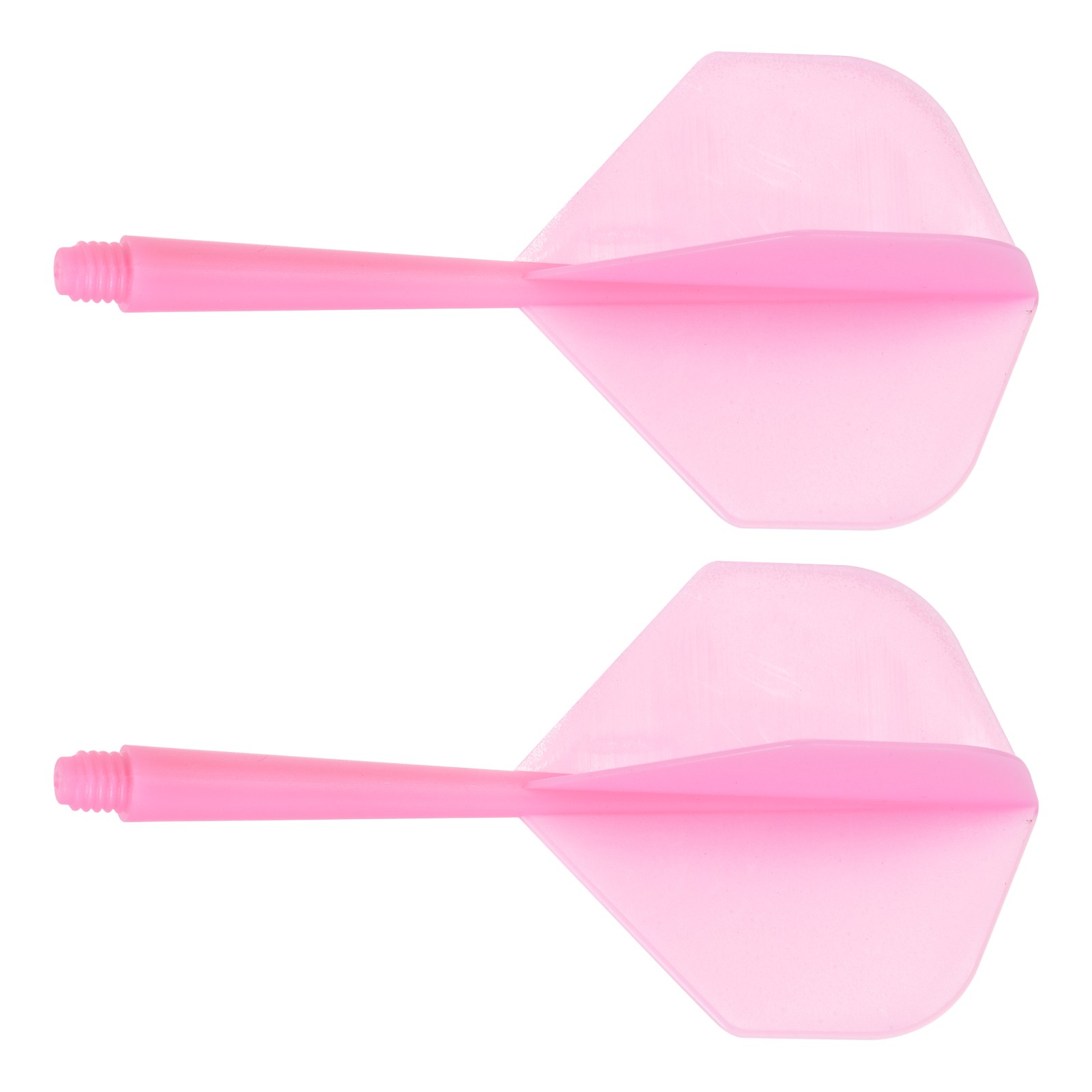 2Pcs Integrated Dart Shaft Flights,Lightweight Darts Flights Set(Pink)