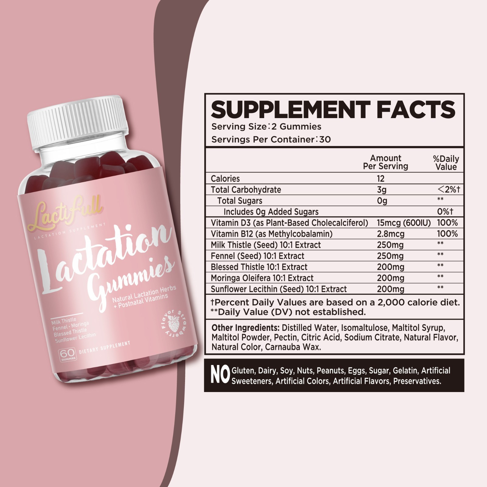 Lactifull Milk Multiplier Lactation Postpartum Gummies