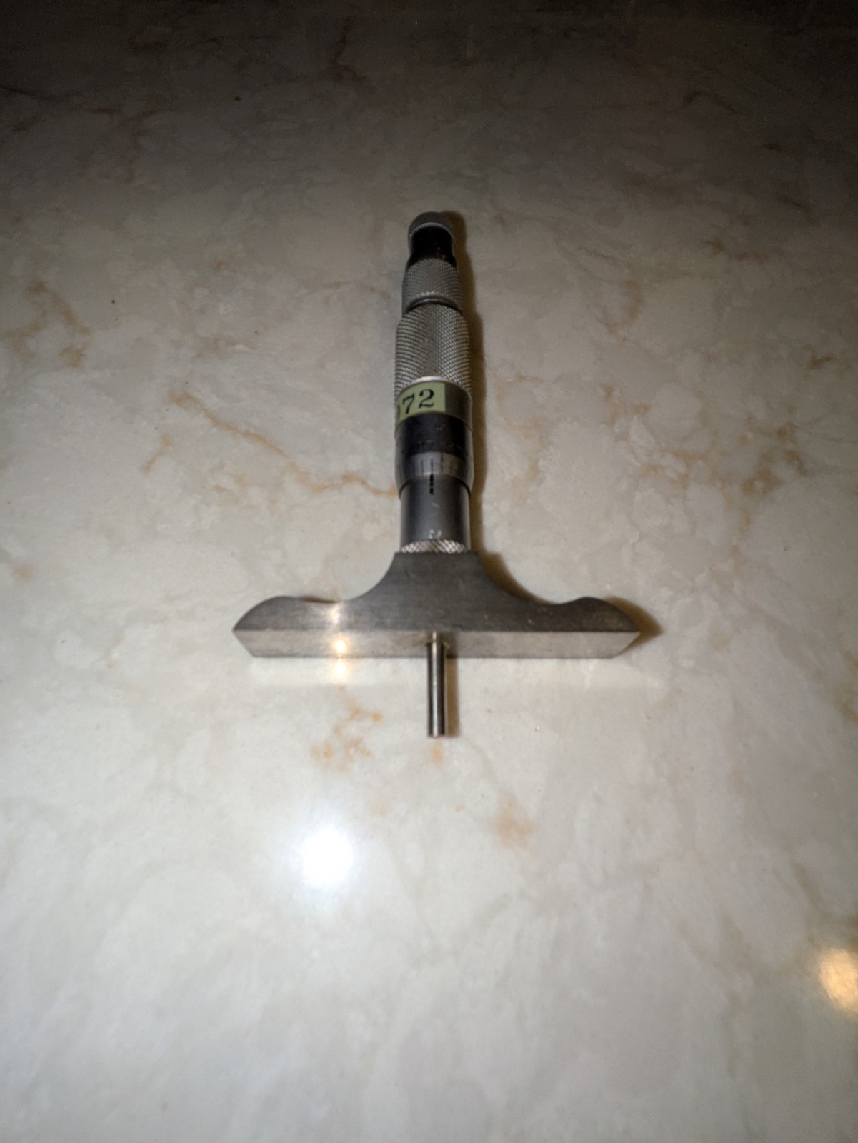 Vintage Helios Micrometer, 0-3" Depth (with box)