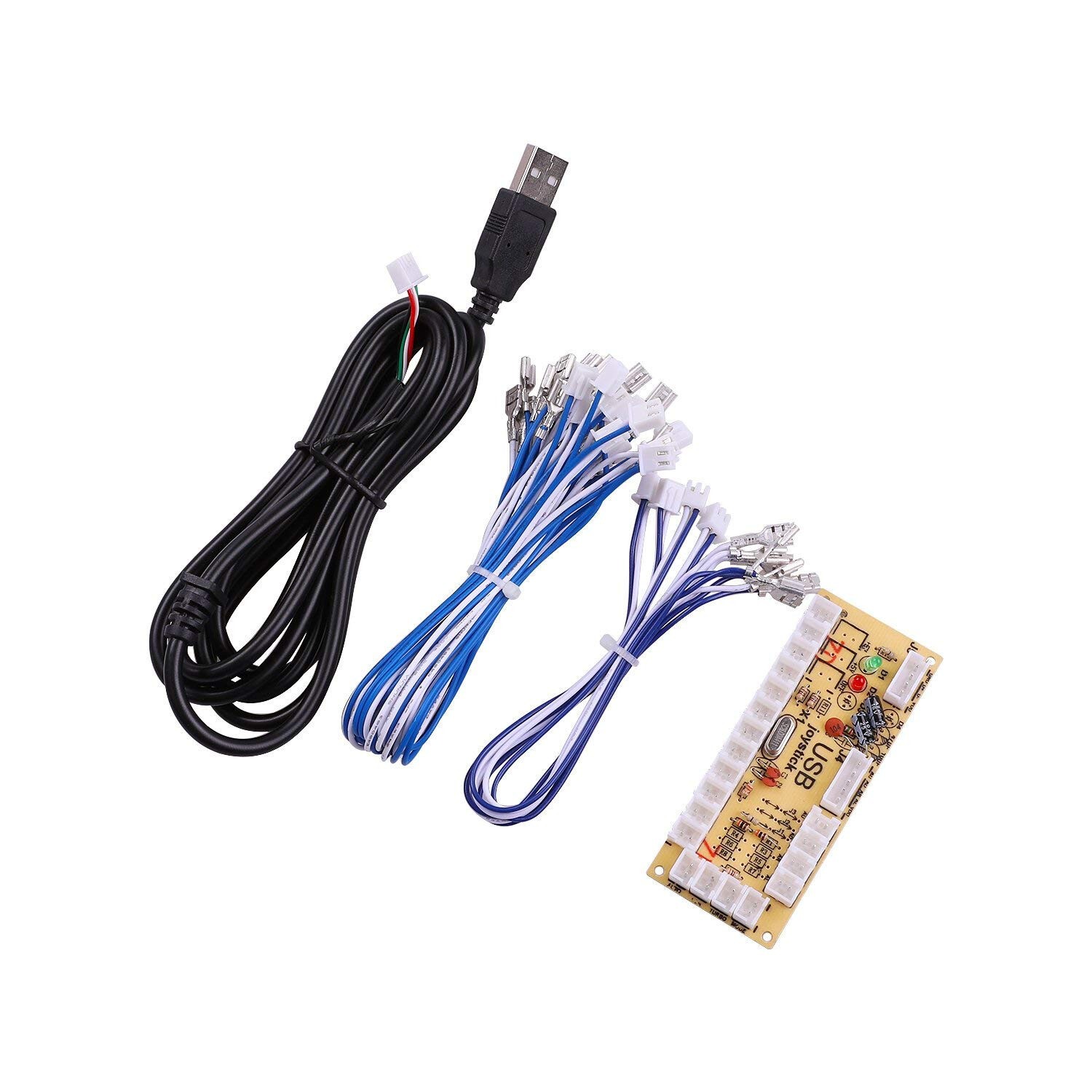 2-Player Arcade Buttons and Joystick DIY Controller Kit for Raspberry