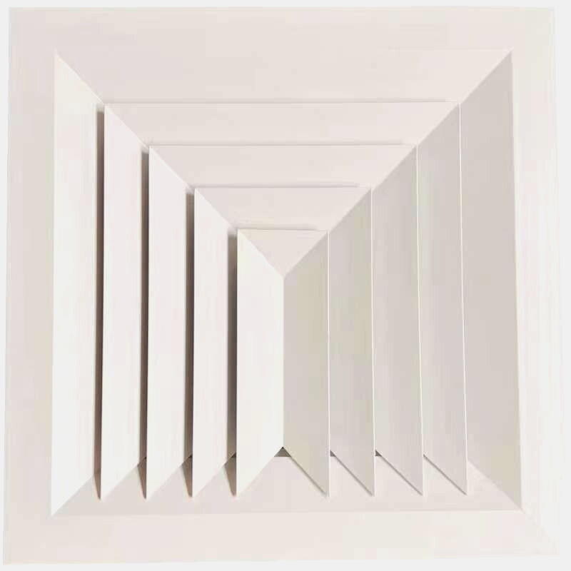 DUCT SQUARE 3 WAY LAY-IN CELILING AIR DIFFUSER WITH ADAPTER LD3-450/300x250