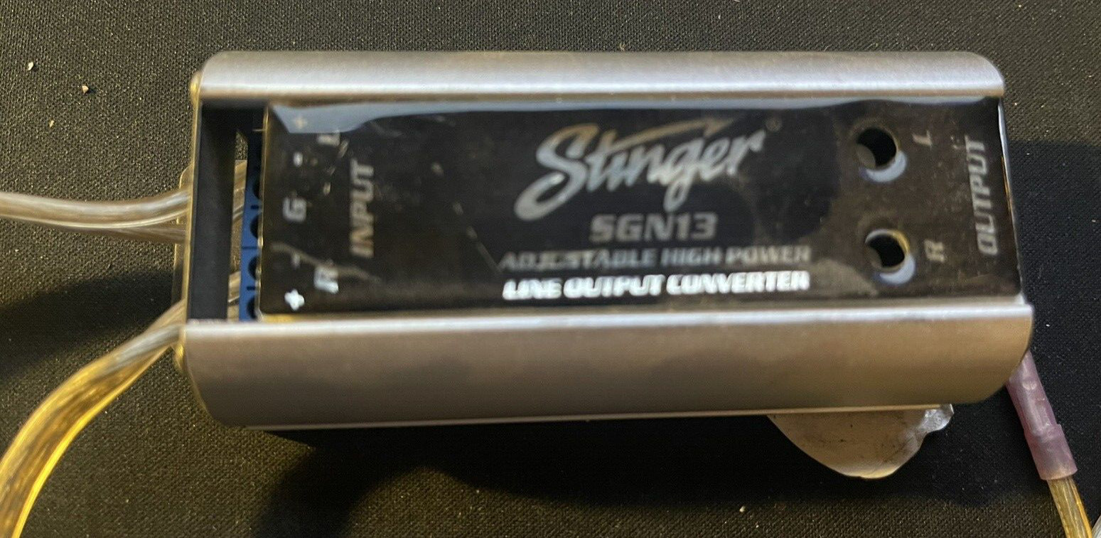 STINGER SGN20 SIGNAL NOISE ELIMINATOR FILTER GROUND LOOP ISOLATOR FOR AMPLIFIER