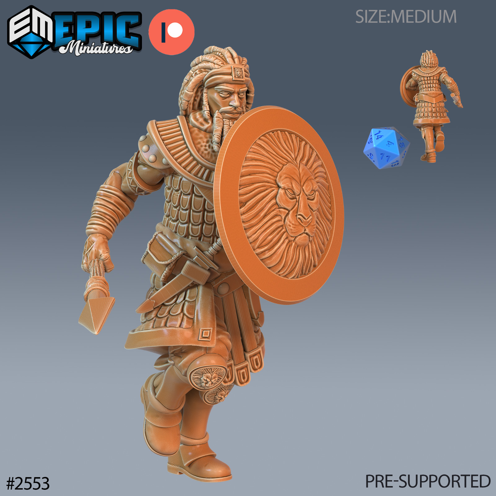 Tribe Guard B | Epic Miniatures | RPG D&D Pathfinder Wargaming | 25-28mm