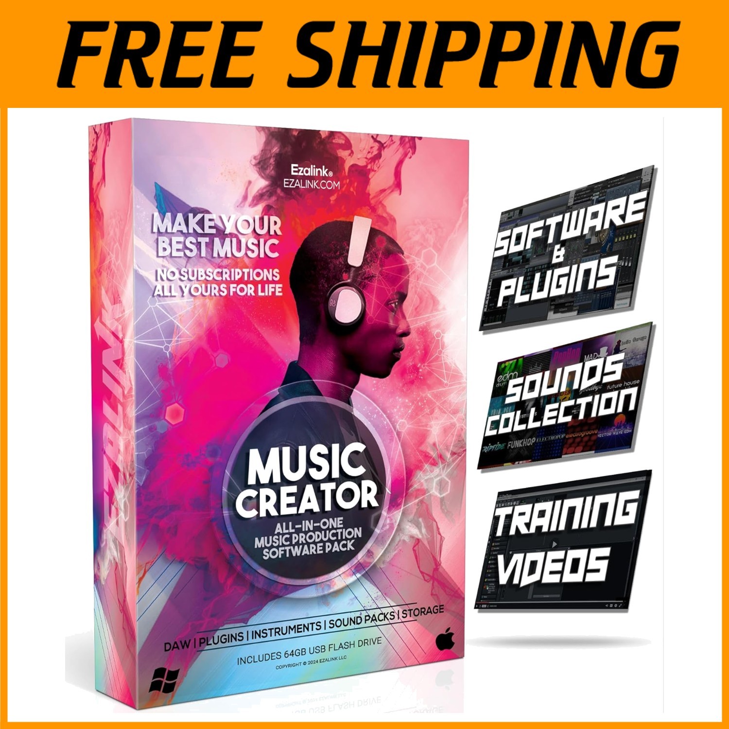 Music Software Bundle - Recording & Editing Tools for PC/Mac=