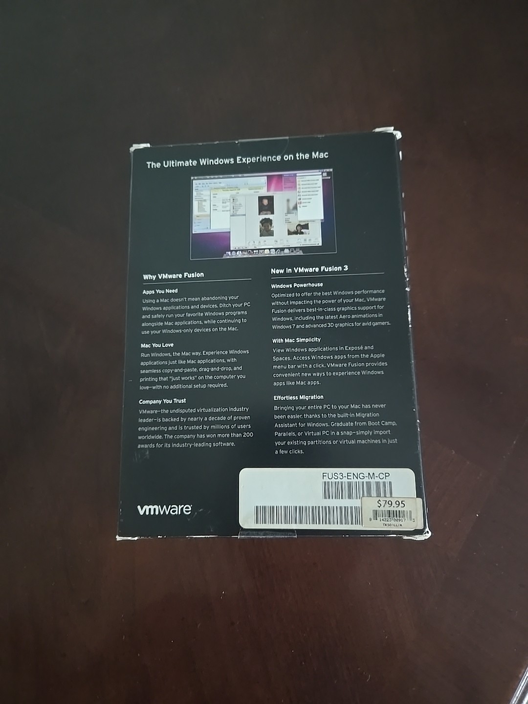VMware Fusion 3 Windows experience on the Mac FUS3-ENG-M-CP