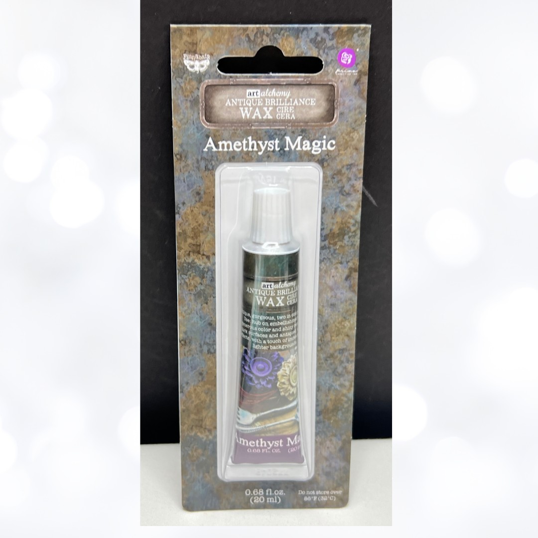 Prima Finnabair METALLIQUE WAX  Mixed Media Art Alchemy AMETHYST MAGIC