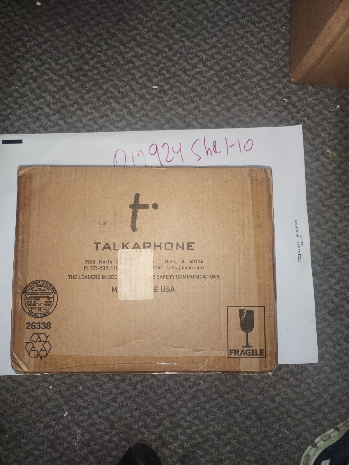 TalkAphone ETP-500E3IP Analog Emergency /Information Phone Audio Paging Statio