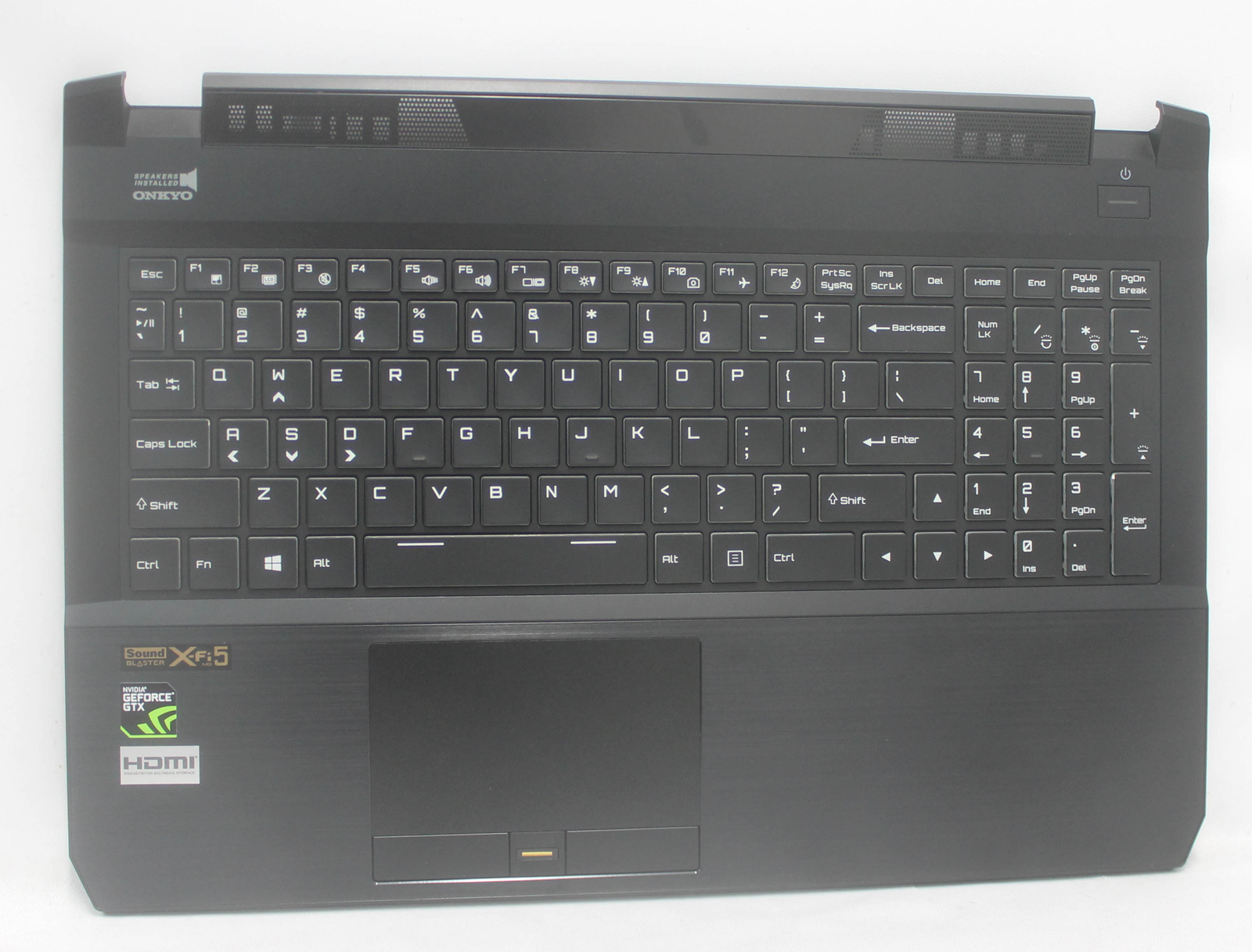 6-39-P65P2-013 Eluktronics Palmrest Top Cover Black W/Kb P650Hp "GRADE A"