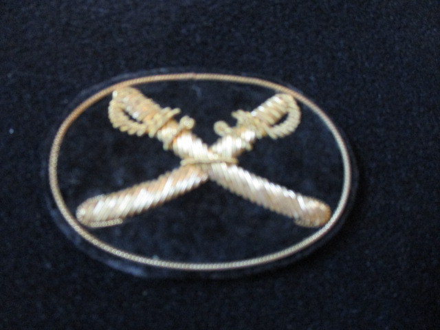US Civil War Cavalry Cap Badge 2 1/2"