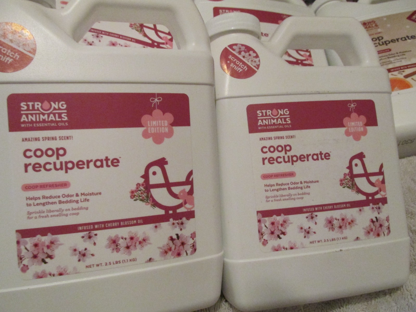 Chicken Coop Recuperate Refresher with Cherry Blossom Oil Infused 2.5 lb, 2 Pack