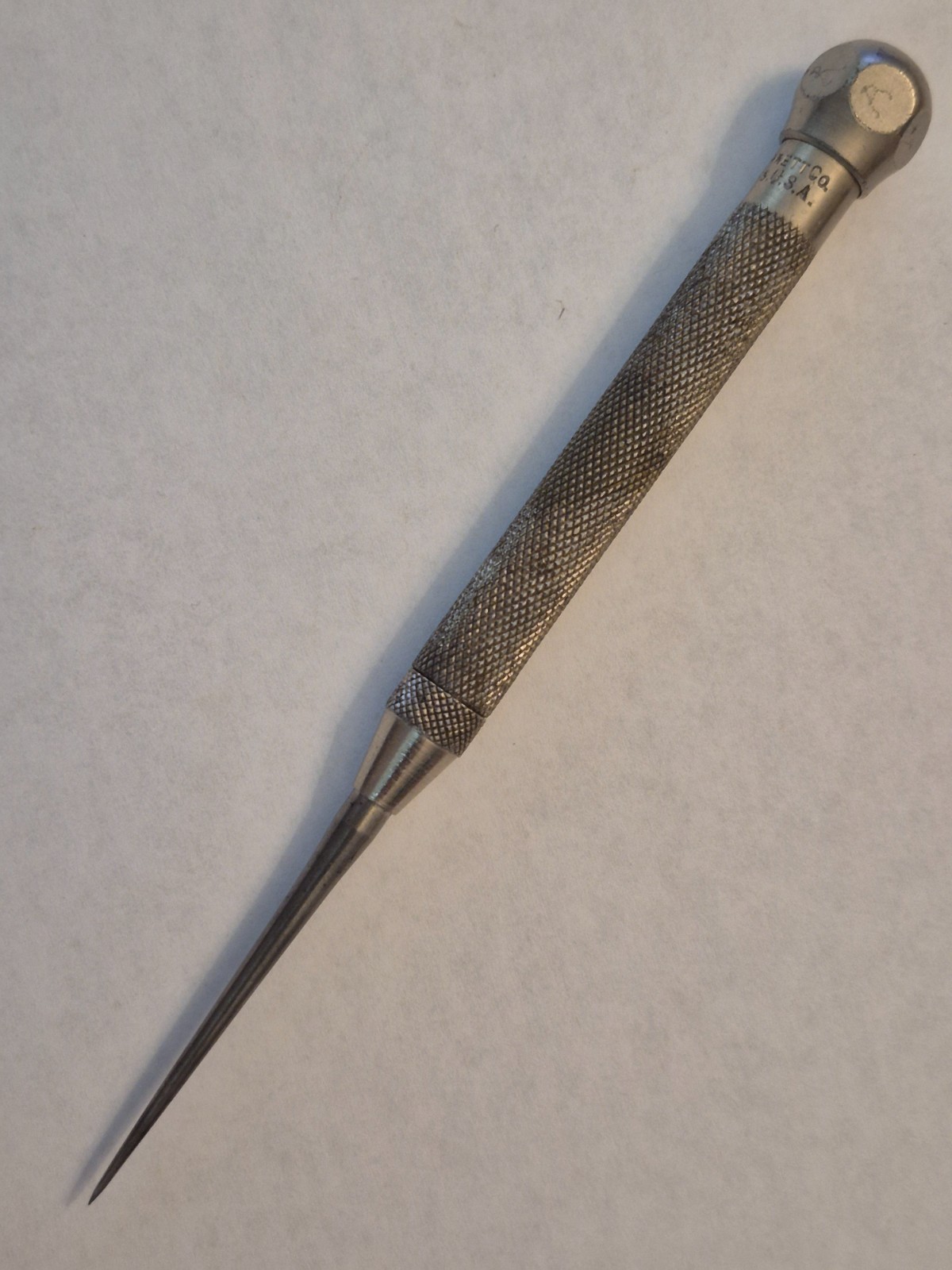 Starrett 70B Pocket Scriber 2-7/8" Point Length, 3/8" Handle Diameter, Steel USA