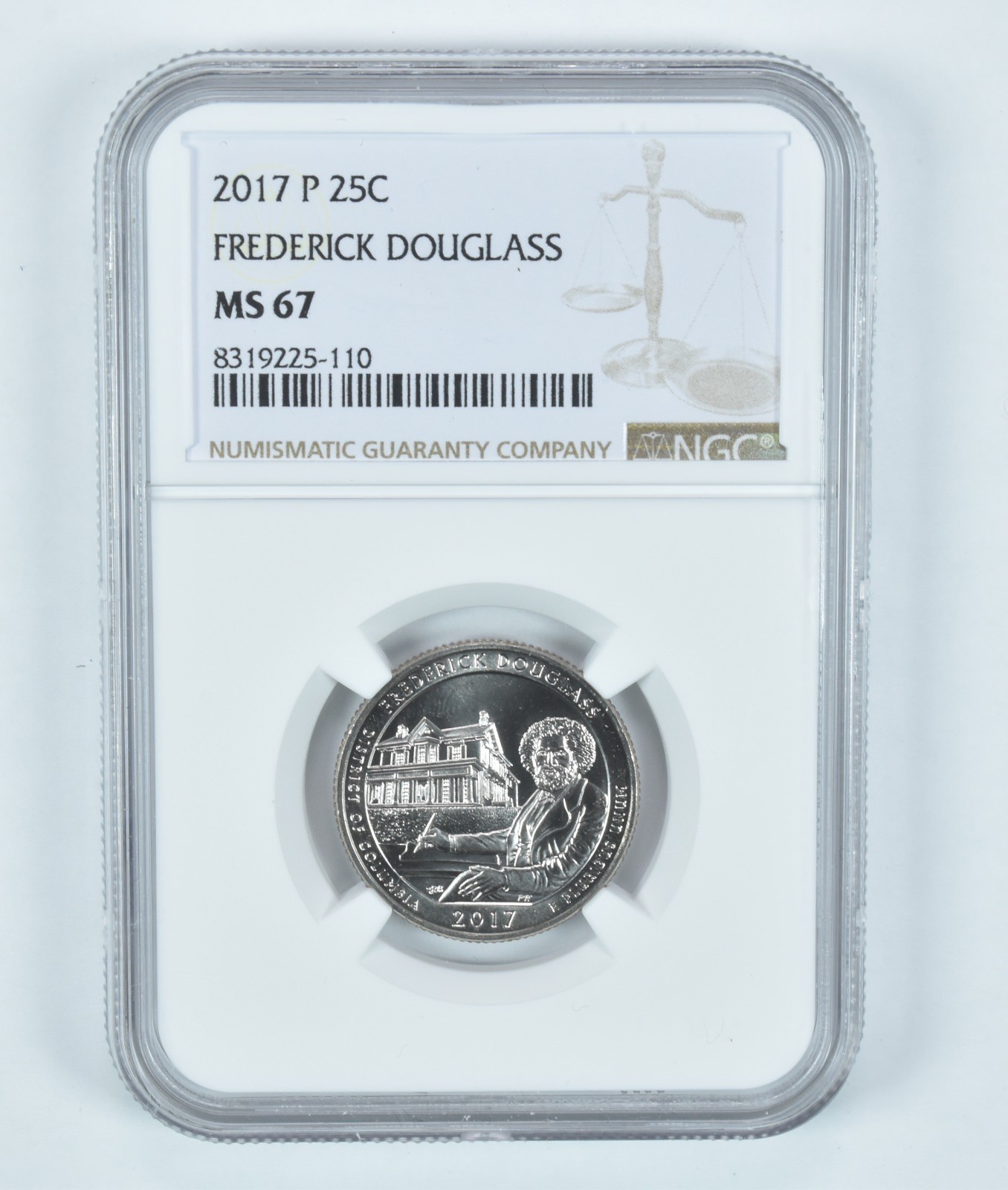 2017-P Washington Quarter Frederick Douglass ATB MS67 NGC