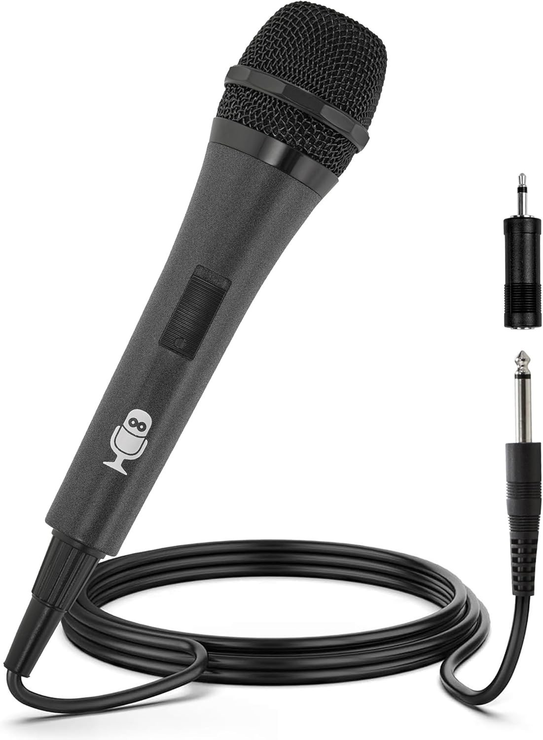 Dynamic Black Wired Microphone - Perfect for Karaoke, Events, & Public Speaking