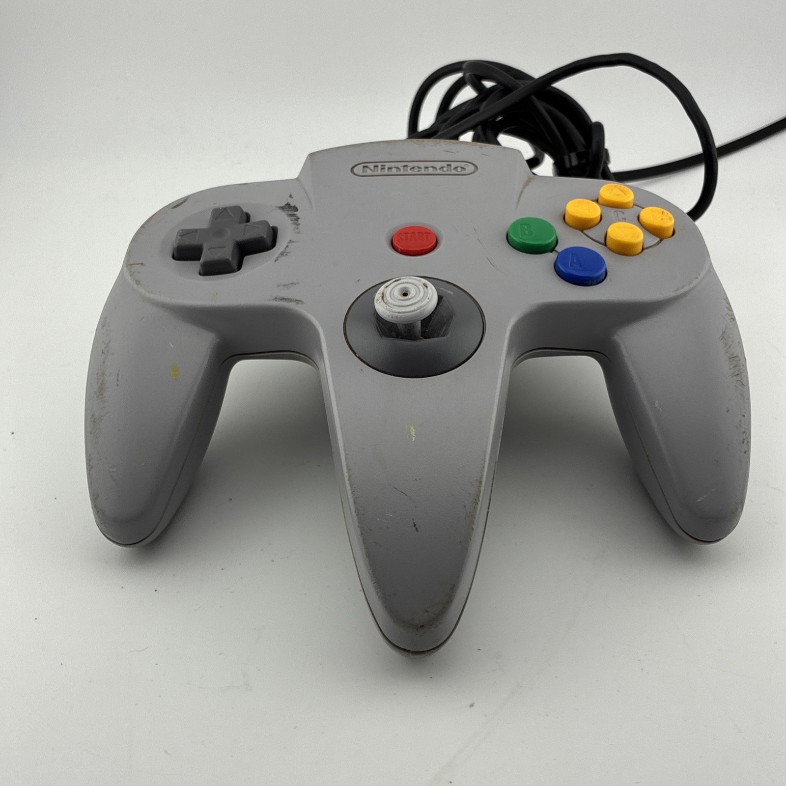 Nintendo 64 Controller Solid Gray NUS-005 Official N64 OEM Tested Loose Stick