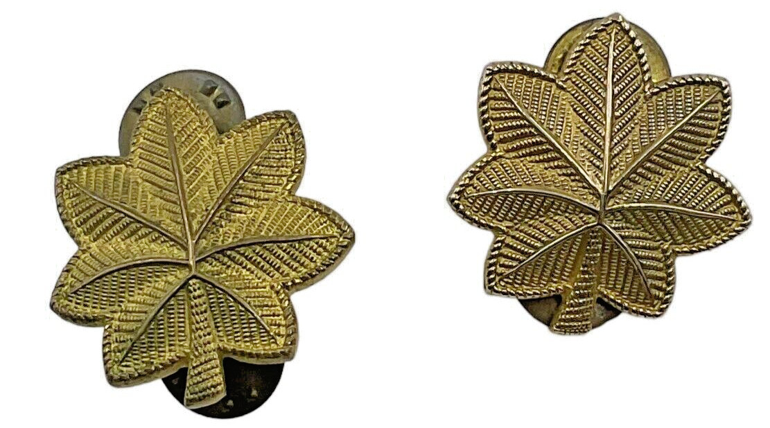 WW2 US Army Major Rank Insignia Pair